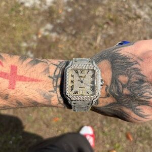 Cartier Diamond-Set Silver Smartwatch